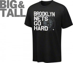 Brooklyn Nets Big and Tall, Plus Size Nets Apparel, Brooklyn Nets T-Shirt