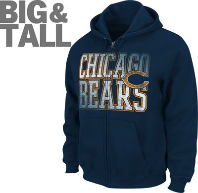 big and tall chicago bears jacket, chicago bears plus size apparel