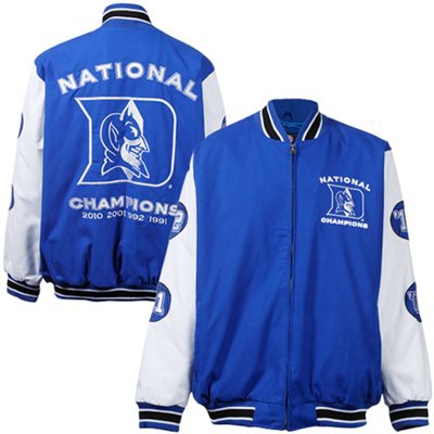 big and tall duke blue devils apparel, duke blue devils jacket, duke champions jacket