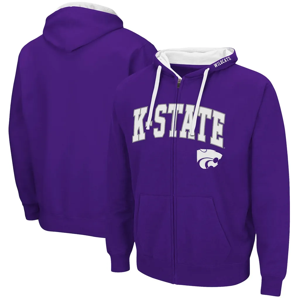 Big and Tall Kansas State Zip Hoodie Jacket